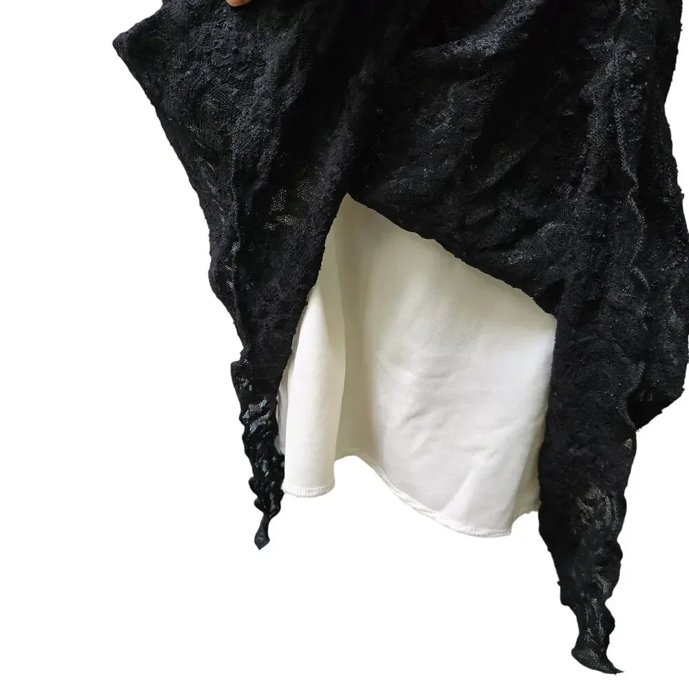 My Michelle Black Lace High-Low Dress - Picture 5 of 11